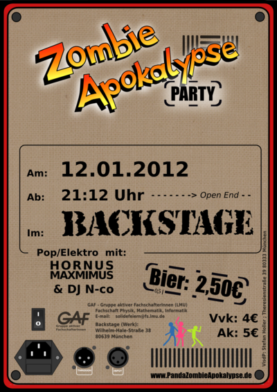 Zombie-Flyer hinten